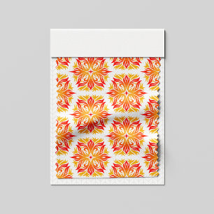 Tecido Flores Laranja, Padrão De Flores, Padrão Floral