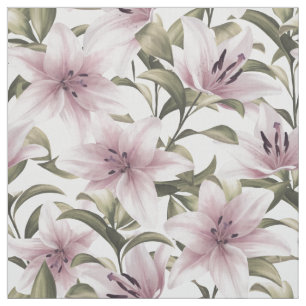 Tecido Flores Lily. Padrão floral