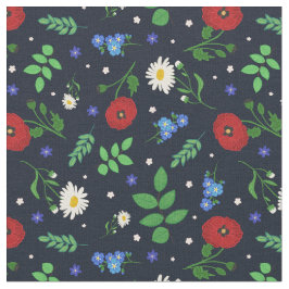 Tecido Flores populares suecos - teste padrão floral