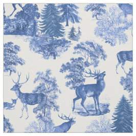 Tecido Floresta Elegante Azul-Toile