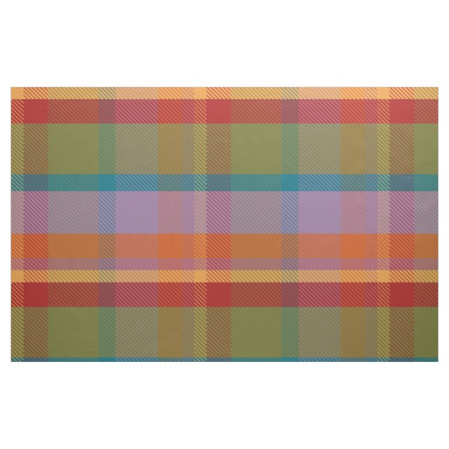 Tecido Floresta Xadrez FF (Fat Quarter)