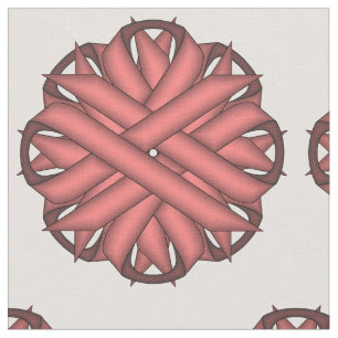 Tecido Flower Fink Ribbon por Kenneth Yoncich