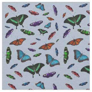 Tecido Flutterbies (Azul Claro)
