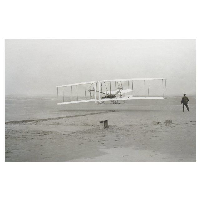 Tecido Flyer dos Irmãos Wright Primeiro Vôo Avião Aviação (Jarda)