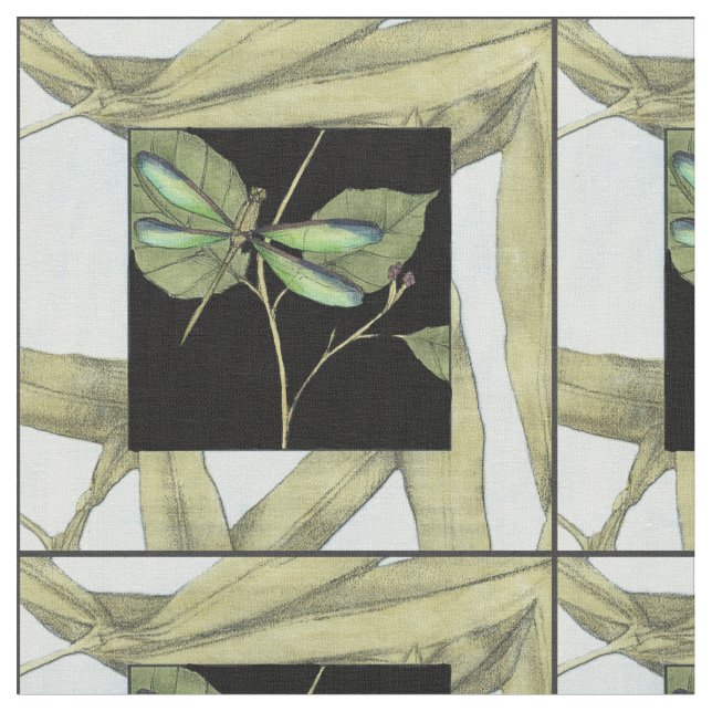 Tecido Folgas com Interesse de Dragonfly por Jennifer Gol (Detalhe)