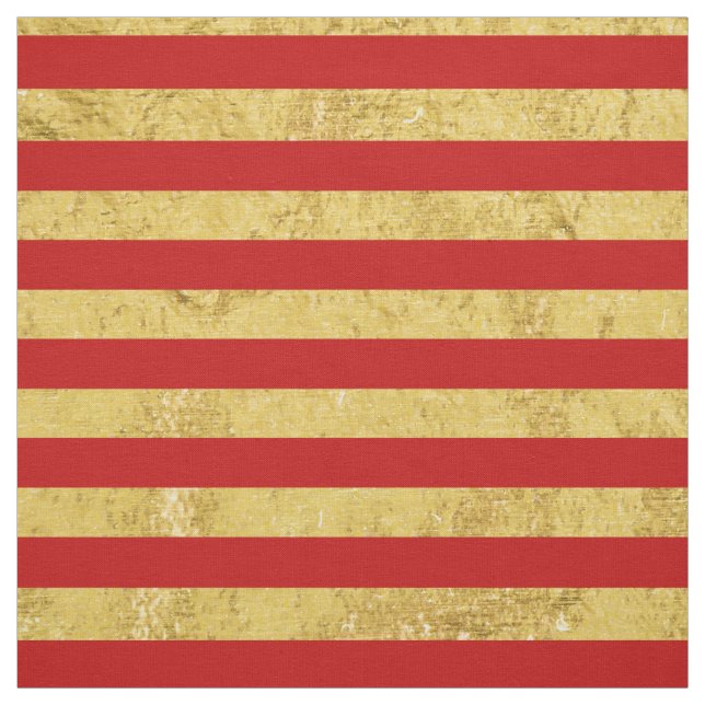 Tecido Folha Dourado elegante e teste padrão vermelho da (Modelo)