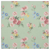 Folha e fundo verde de Girly Pastel personalizável