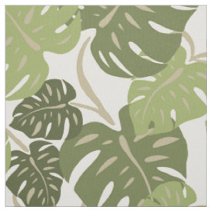 Tecido Folha havaiana de Monstera do gancho do penhasco