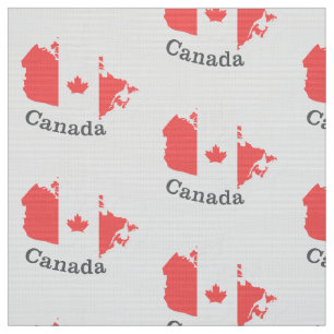 Tecido folha vermelha do mapa canadense