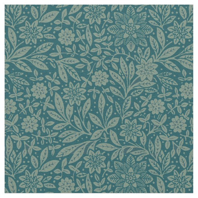 Tecido Folhagem de Vintage e Padrão Floral (Detalhe)