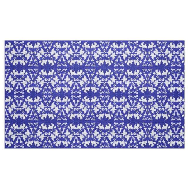 Tecido Folhas azuis (Fat Quarter)
