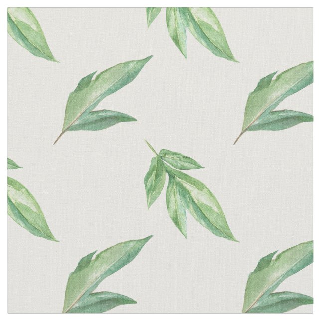 Tecido folhas de aquarela (Detalhe)