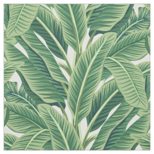Tecido Folhas de Banana Tropical Verde