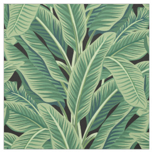 Tecido Folhas de Banana Tropical Verde