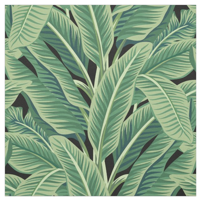 Tecido Folhas de Banana Tropical Verde (Modelo)