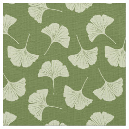 Tecido Folhas de ginkgo japonês