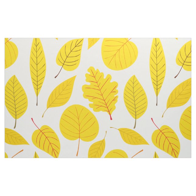 Tecido Folhas de outono em amarelo (Fat Quarter)