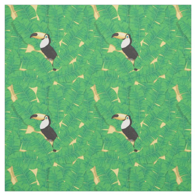 Tecido Folhas de tucano e de banana (Modelo)