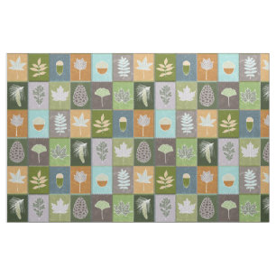 Tecido Folhas de Verão Inclinadas