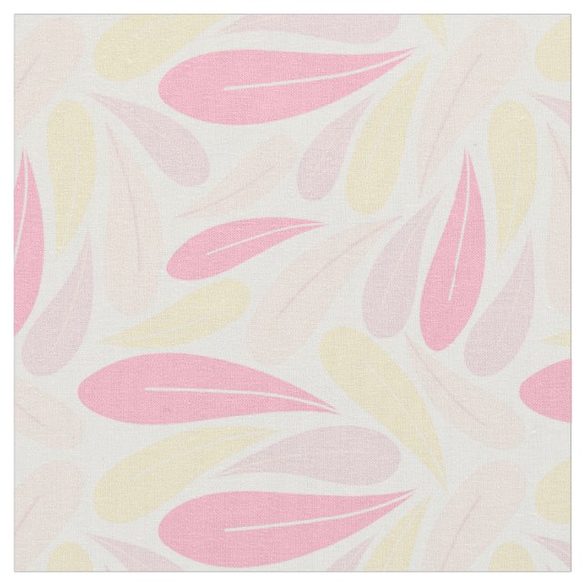 Tecido Folhas Rosa (Detalhe)
