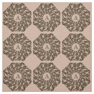 Tecido - Folhas Tecidas com Inicial