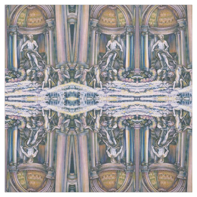 Tecido Fonte da Trevi, Roma (Modelo)