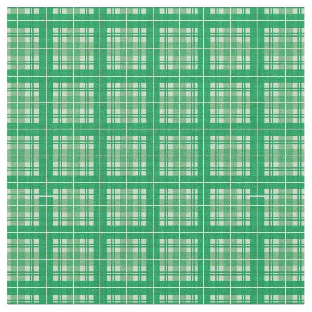 Tecido Forest Green Bright Gingham Xadrez Tartan (Detalhe)