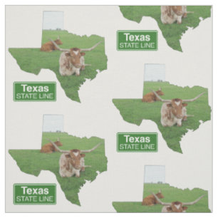 Tecido Forma do Texas com Sinal de Linha de Estacionário