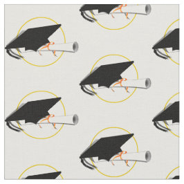 Tecido Formando Boné e Diploma