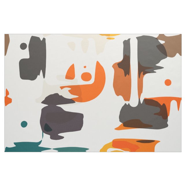 Tecido Formas em cores retro design abstrato (Jarda)