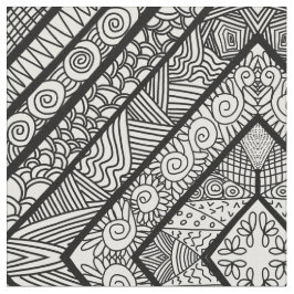 TECIDO FORMAS PADRÃO PRETO E BRANCO