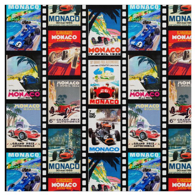 Tecido Fórmula de Automóvel Grande Prêmio de Mônaco Race  (Modelo)