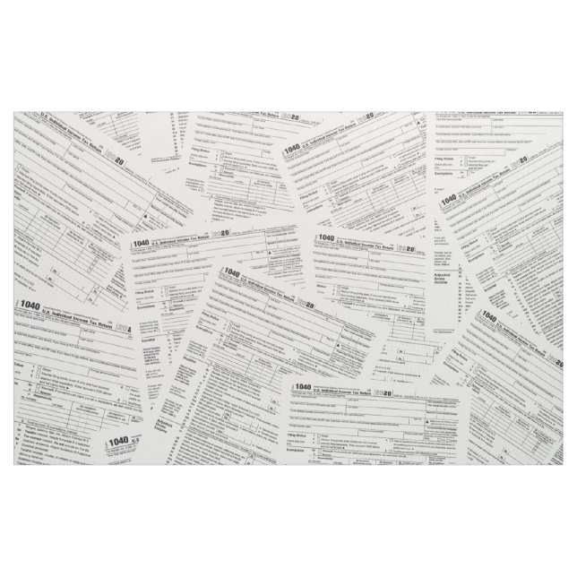Tecido Formulários fiscais 1040 (Jarda)