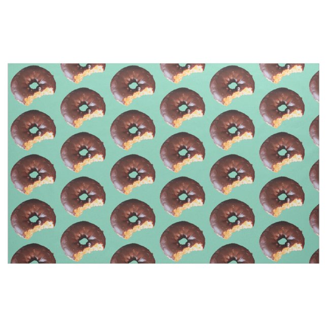 Tecido Fosco de chocolate Rosquinha de bolo amarelo em ve (Fat Quarter)