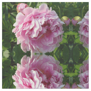 Tecido Foto rosa de Peony caseiro caseiro caseiro floral