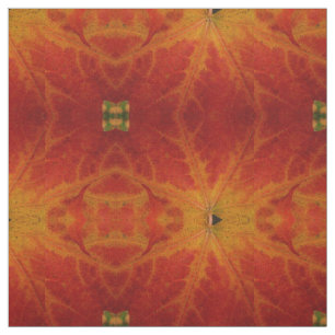 Tecido Fotografia do Abstrato de outono de Folha Vermelha
