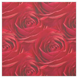 Tecido Fotografia floral da rosa vermelha - teste padrão