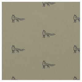 Tecido Fox fabric - earth colour