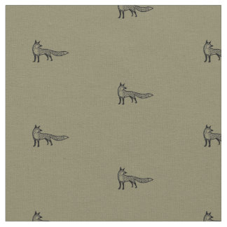 Tecido Fox fabric - earth colour
