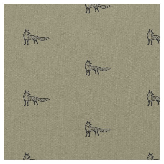 Tecido Fox fabric - earth colour (Detalhe)
