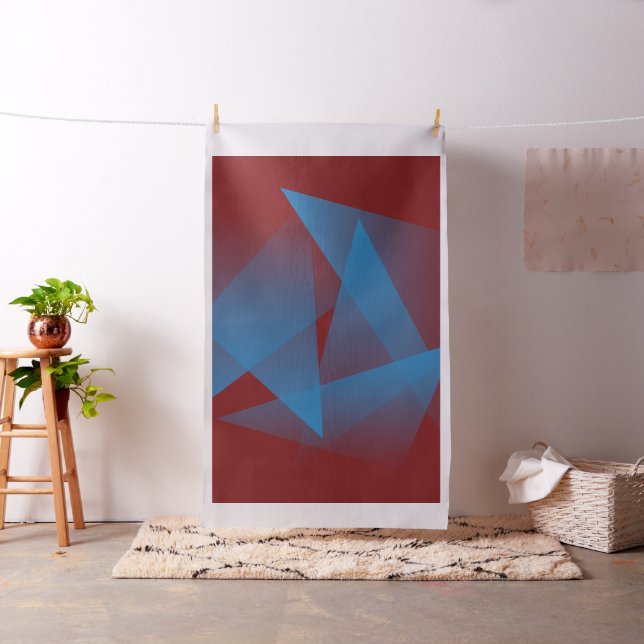 Tecido Fragmentos azuis flutuantes (In Situ)