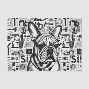 Tecido francês Buldogue ou Papel Decoupage