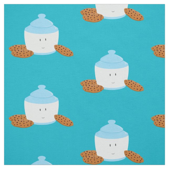 Tecido Frasco de biscoito de sorriso com os biscoitos em (Modelo)