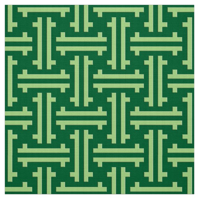 Tecido Fricção chinesa do art deco, verde de jade (Modelo)