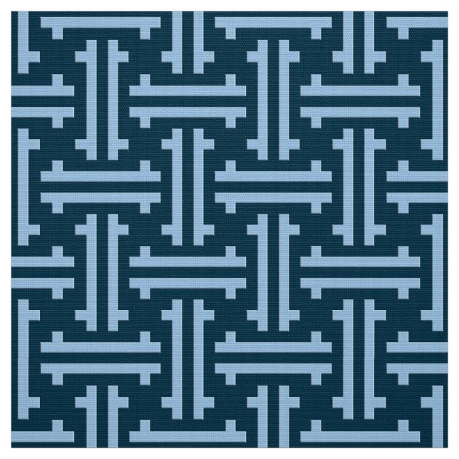 Tecido Fricção, índigo e azul-céu chineses do art deco (Modelo)