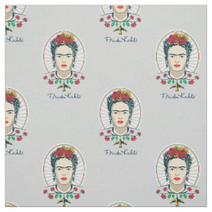 Tecido Frida Kahlo   Floral Vintage