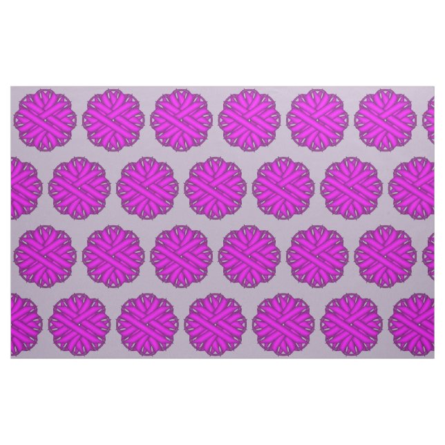 Tecido Friso da Flor Roxo por Kenneth Yoncich (Fat Quarter)