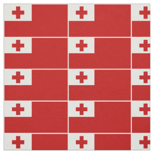 Tecido Fronteira Branca da Bandeira de Tonga Patriótica