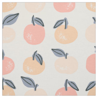 Tecido Fruta cítrica moderna Pastel suave de pomar botâni