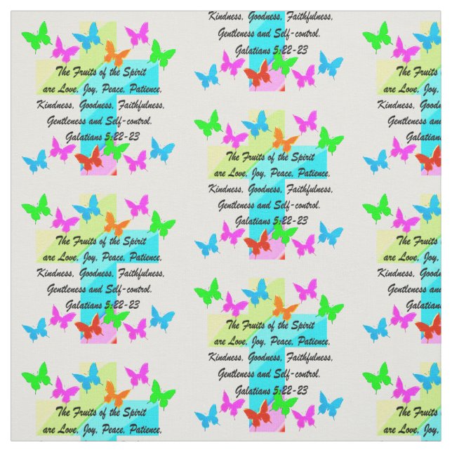 TECIDO FRUTA CRISTÃ DO ESPÍRITO (Modelo)